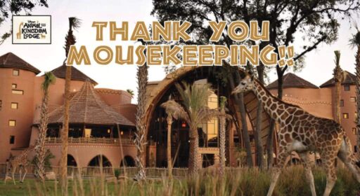 Animal Kingdom Lodge MouseKeeping Envelope
