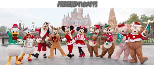 Mickey, Minnie, Donald, Daisy, Goofy, Pluto, Duffy, Shellie May, Chip & Dale Enchanted Storybook Castle v1