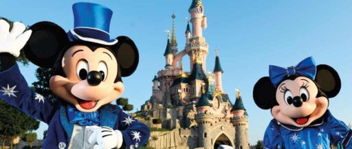 Disneyland Paris Mickey and Minnie at the Castle