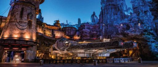 Star Wars Galaxys Edge - Millennium Falcon At Night