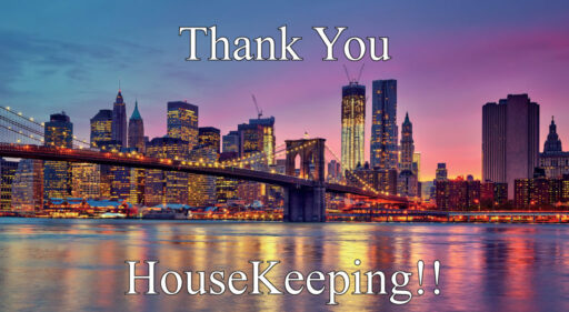 New York HouseKeeping Envelope