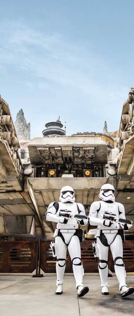 Galaxy's Edge - Stormtroopers at Millennium Falcon - Vertical