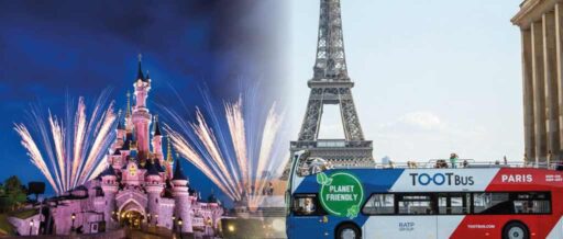 Disneyland Paris and Paris Eiffel Tower Tootbus