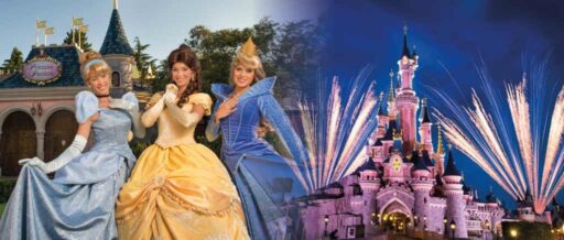 Disneyland Paris Princess Pavilion and Sleeping Beauty's Castle